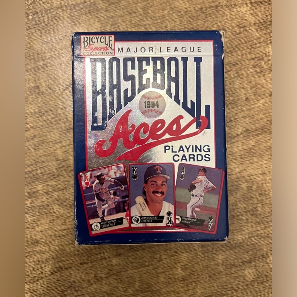 1994 Bicycle Major League Baseball 1994 Aces Playing Cards Barry Bonds MLB 90s‎
